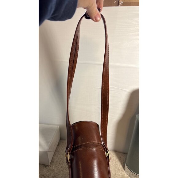 Stanley Aladdin Thermos Brown Leather Carrying Case Steel Cup Lid Vintage - Picture 7 of 16